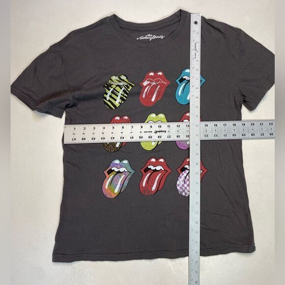 The Rolling Stones Graphic T-shirt Women Medium Gray Short Sleeve Music - Picture 5 of 5